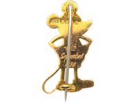 18ct Gold & Enamel Mickey Mouse Brooch by Charles Horner in 1930