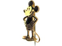 18ct Gold & Enamel Mickey Mouse Brooch by Charles Horner in 1930