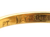 Edwardian 18ct Gold & Platinum, Diamond Marquise Shaped Ring