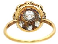 Edwardian 18ct Gold & Platinum, Diamond Daisy Cluster Ring