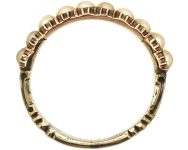 Georgian 9ct Gold Half Eternity Ring set with Natural Split Pearls