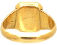 Mid 20th Century Swedish 18ct Gold Signet Ring set with an Onyx