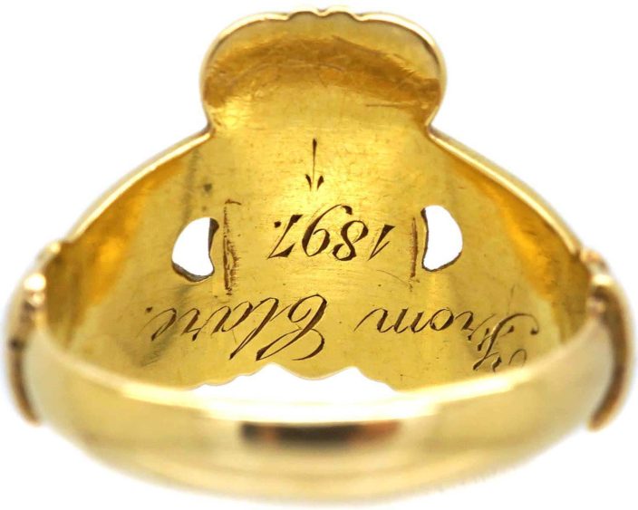 Late 19th Century 18ct Gold Claddagh Ring