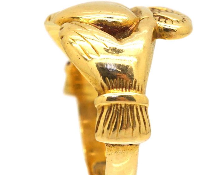 Late 19th Century 18ct Gold Claddagh Ring