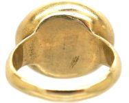 Victorian 18ct Gold Signet Ring with Lapis Lazuli Intaglio of an Eagle