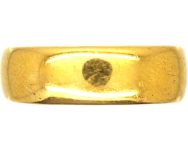 22ct Wide Gold Wedding Ring Assayed in 1917