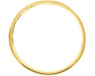 22ct Wide Gold Wedding Ring Assayed in 1917