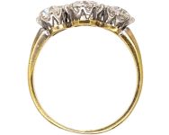 Edwardian 18ct Gold & Platinum, Three Stone Diamond Ring