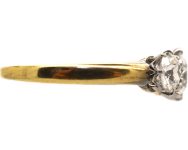 Edwardian 18ct Gold & Platinum, Three Stone Diamond Ring