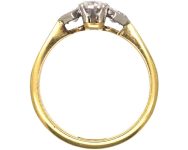 Art Deco 18ct Gold & Platinum Four Stone Diamond Ring