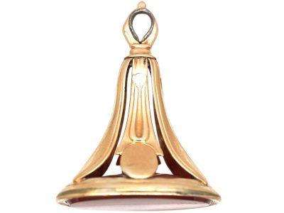 Georgian Gold Cased Seal with Carnelian Base
