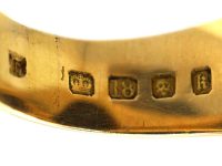 20世纪早期18K 金血石印章戒指