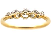 Early 20th Century 18ct Gold & Platinum, Five Stone Diamond Ring