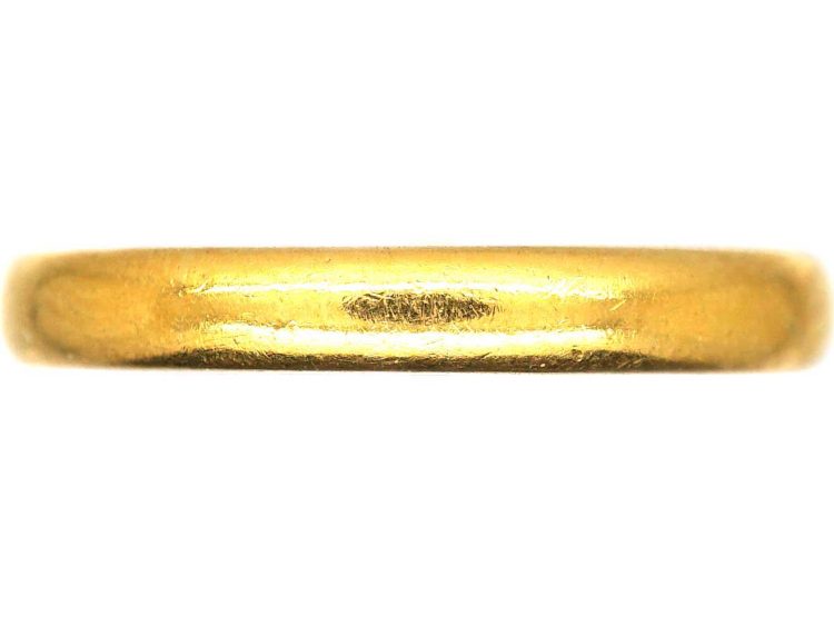 1939年检验的22K 金结婚戒指