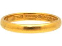 1939年检验的22K 金结婚戒指