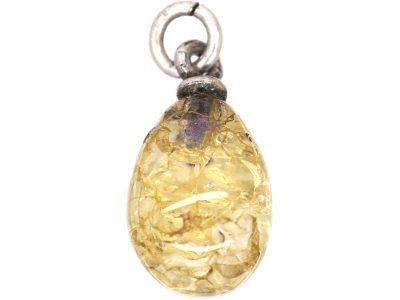 Early 20th Century Silver & Rock Crystal Egg