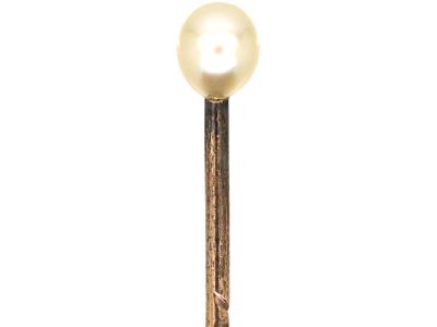 Edwardian Natural Pearl Tie Pin