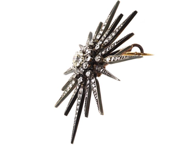 Victorian Diamond Star Brooch