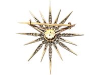 Victorian Diamond Star Brooch