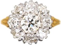 Early 20th Century 18ct Gold Diamond Cluster Ring