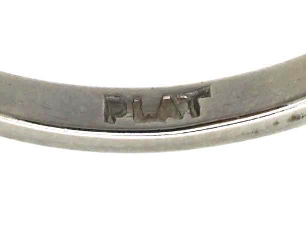 Edwardian Platinum Old Mine Cut Diamond Solitaire Ring