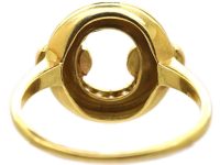 Vintage 18ct Gold Circular Ring set with Diamonds