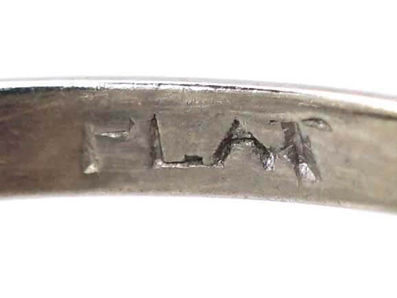 Edwardian Platinum Diamond Fancy Cluster Ring
