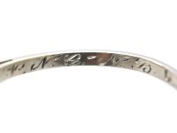 Art Deco Platinum, Rectangular Diamond Ring