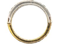 Art Deco 18ct White & Yellow Gold, Emerald, Sapphire & Diamond Flip Over Ring