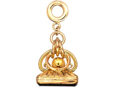 Victorian Gold Cased Seal with Onyx Base