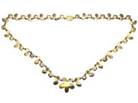 Georgian 9ct Gold Flat Cut Almandine Garnet Necklace