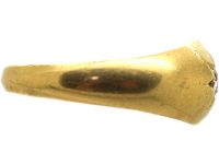 Early 20th Century 18ct Gold, Single Stone Diamond Gypsy Ring