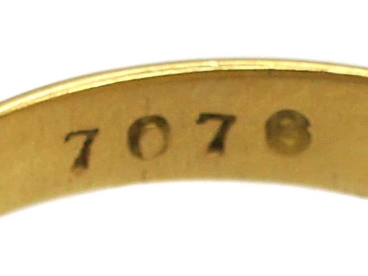 Early 20th Century 18ct Gold, Single Stone Diamond Gypsy Ring