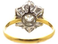 世纪中期18K 金钻石雏菊簇镶戒指