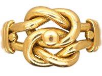 维多利亚时代 18K 金情人结戒指