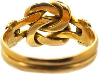维多利亚时代 18K 金情人结戒指
