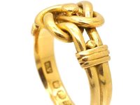 维多利亚时代 18K 金情人结戒指