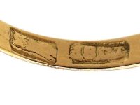 维多利亚时代 18K 金船形红宝石钻石戒指