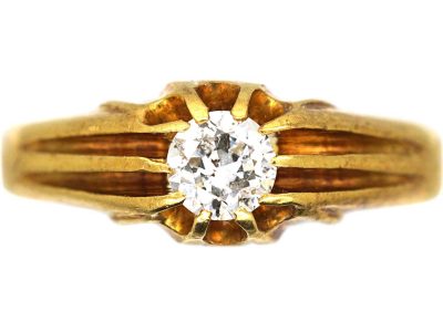 Early 20th Century 18ct Gold Ring set with a Diamond
