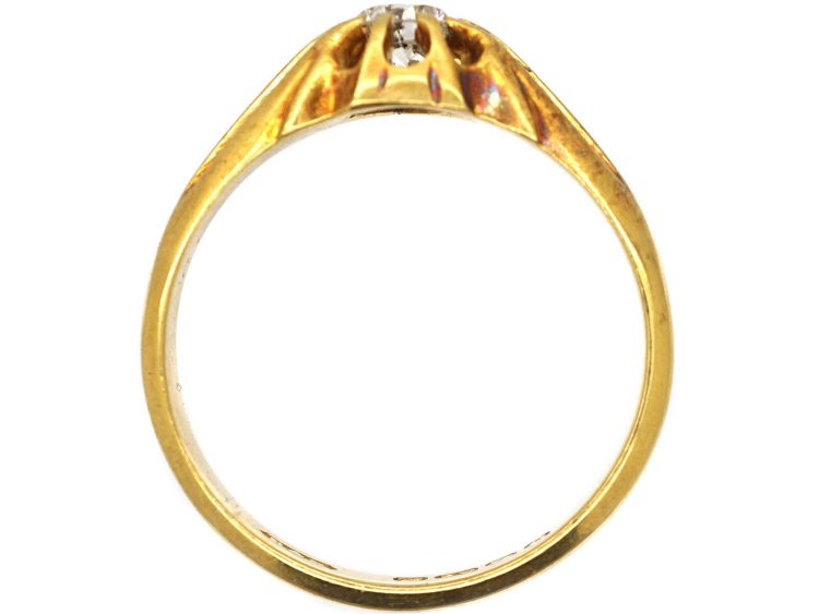 Early 20th Century 18ct Gold Ring set with a Diamond