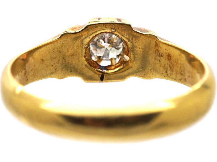 Early 20th Century 18ct Gold Ring set with a Diamond