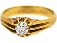 Early 20th Century 18ct Gold Ring set with a Diamond