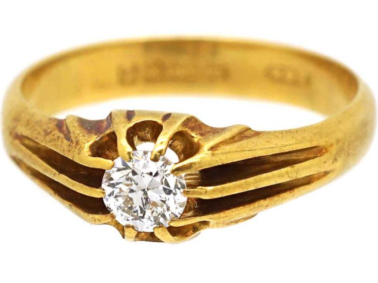 Early 20th Century 18ct Gold Ring set with a Diamond