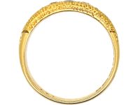 维多利亚时代船形蓝宝石钻石18K 金戒指