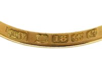 爱德华时代18K 金五石蓝宝石钻石戒指