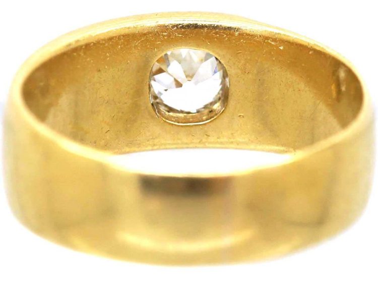 维多利亚时代18K 金钻石皮带扣式戒指