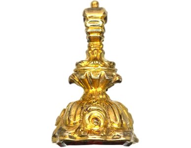 Georgian Gold Cased Seal with Bloodsone Base