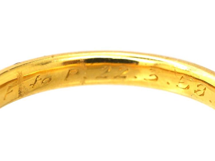 22ct Gold Wedding Ring Assayed in 1939