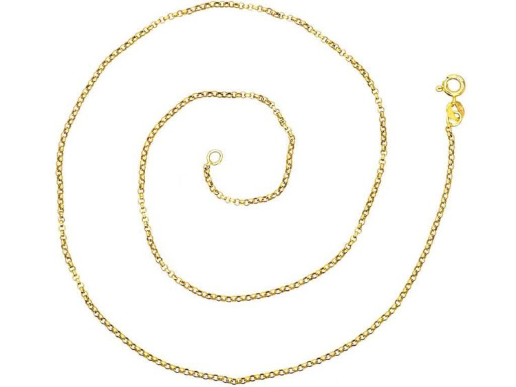9ct Gold Trace Link Chain Assayed in 1962