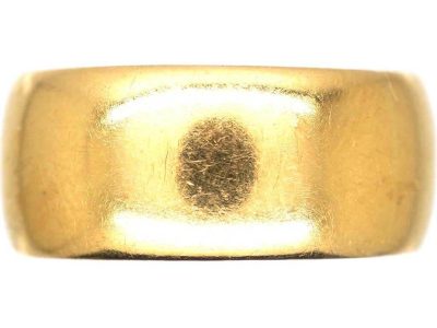 18ct Gold Wide Wedding Ring Assayed in 1921